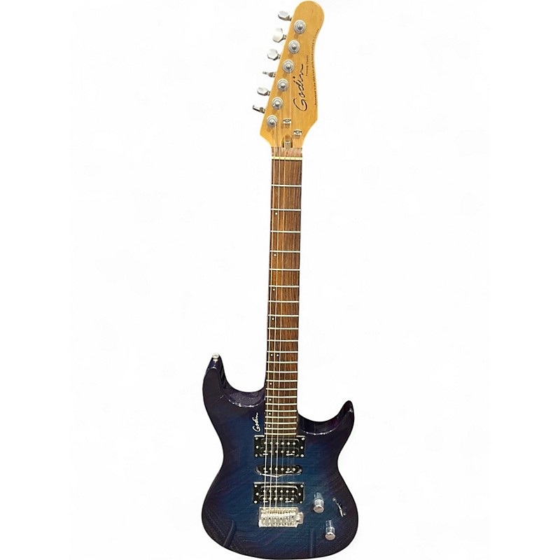 Used Godin Freeway Classic Blue Burst Solid Body Electric Guitar Blue Burst