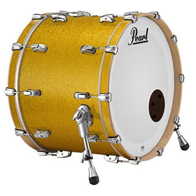 Pearl Music City Custom Reference 26″x16″ Bass Drum w/BB3 Mount, Vintage Gold Sparkle (RF2616BB/C423)