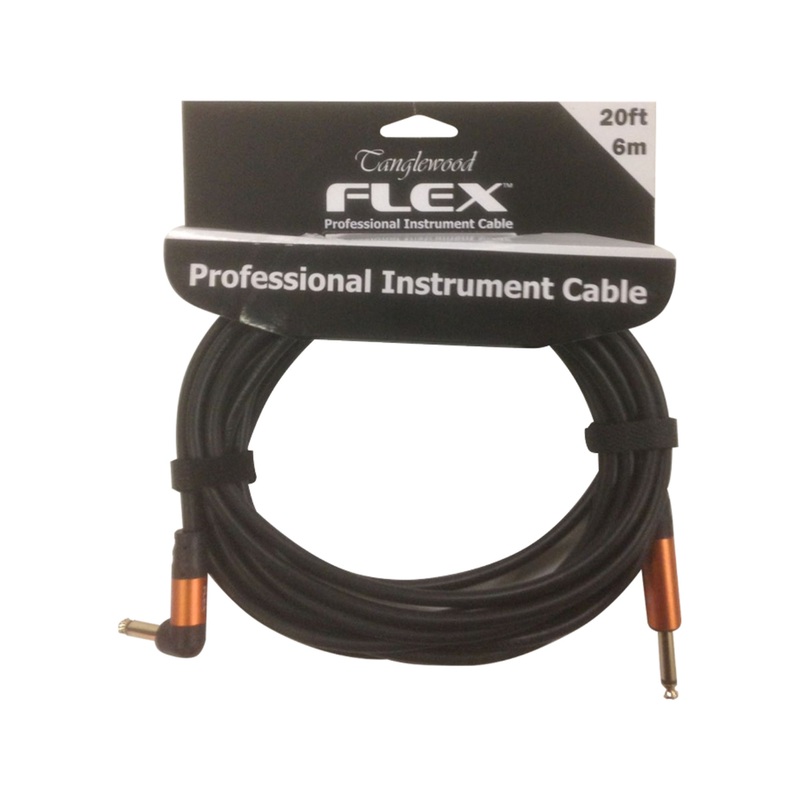 Tanglewood Flex Cable 20ft Straight / Angled in Black