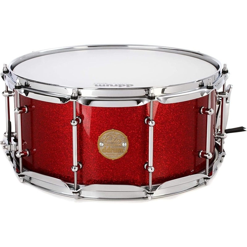 ddrum Dios Maple Snare Drum – 6.5 x 14 inch – Red Cherry Sparkle