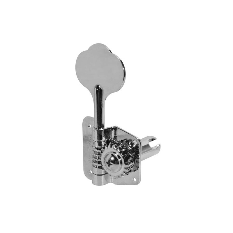 Machine heads for bass guitar, F-style, 4x left, chrome