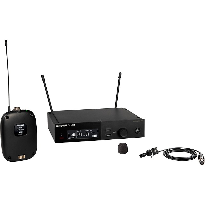 Shure SLXD14/85M Single Bodypack System With WL185M Lavalier Band G58