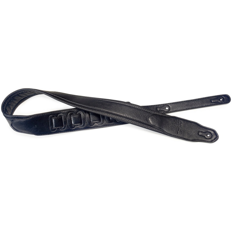 Stagg Padded Leather-Style Strap-Black