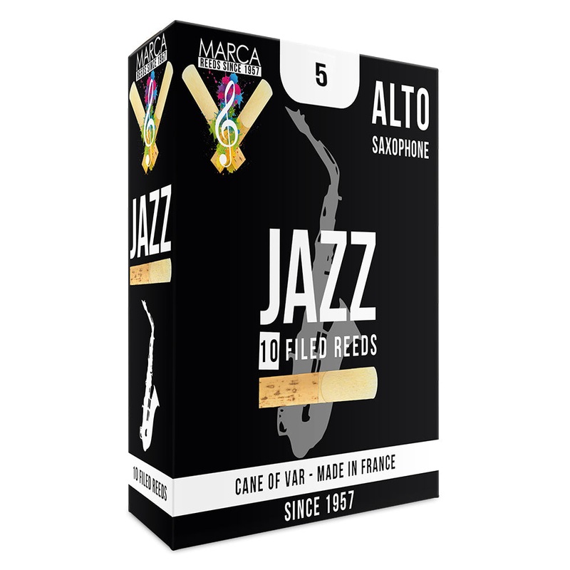 Marca Jazz Filed Reeds – 10 Pack – Alto Sax – 5