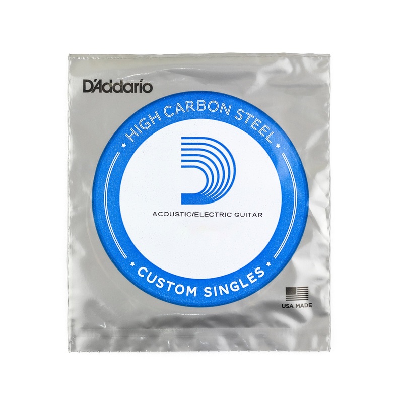 D’Addario High Carbon Plain Steel 19 (.019″) Single Guitar String