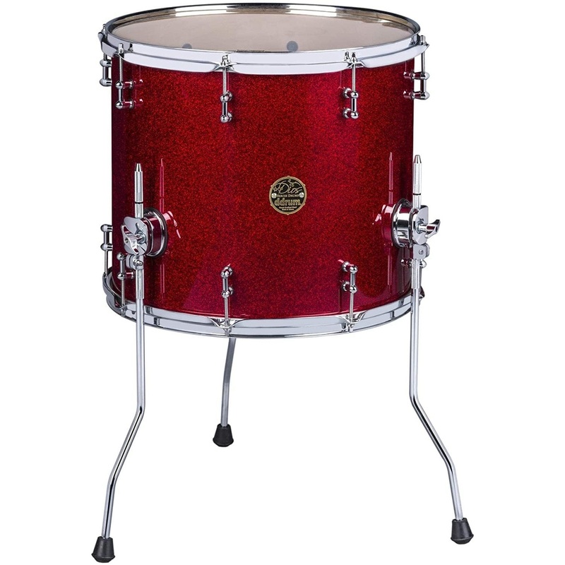 Dios Maple 14×16 Floor Tom Red Sparkle