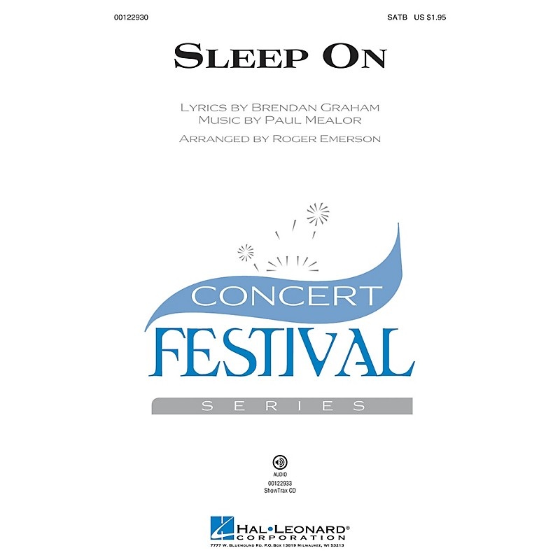Hal Leonard Sleep On SSA by Hayley Westenra Arranged by Roger Emerson