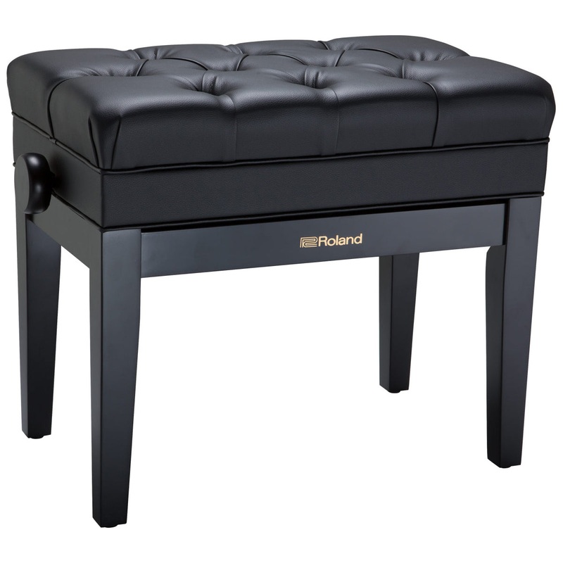 Roland RPB-500BK Piano Bench with Storage – Satin Black