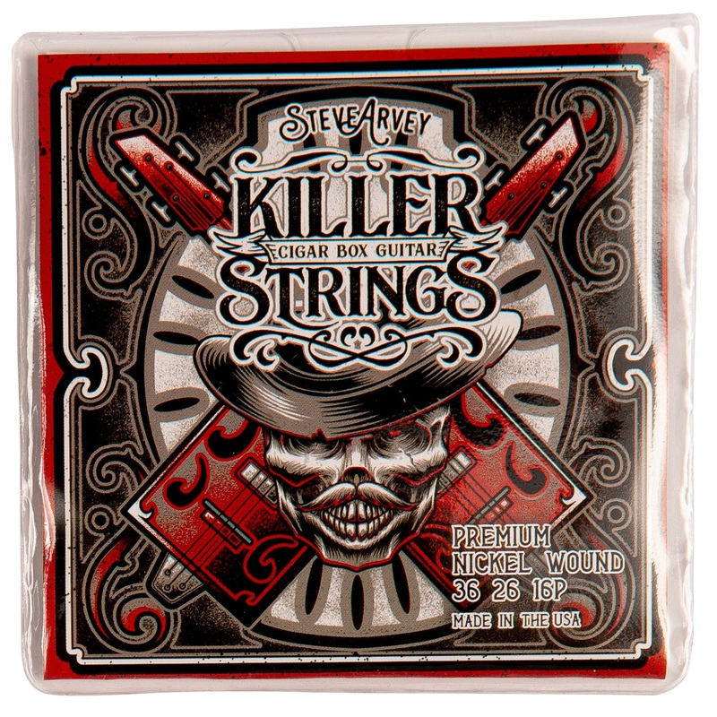 Killer Strings for Cigar Box Guitars ~ Set of 3 ~ Light Nickel