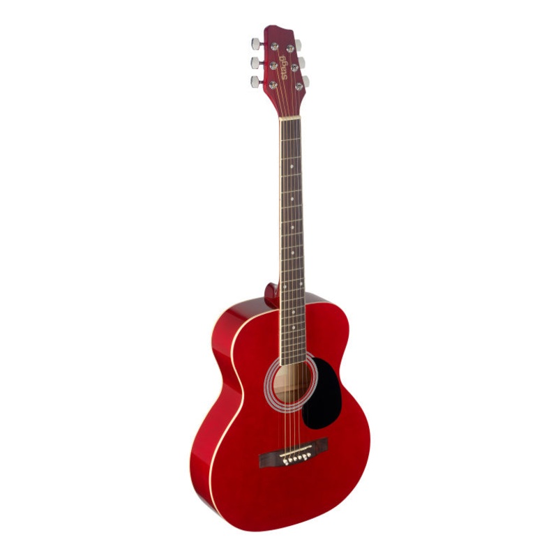 Stagg Acoustic Guitar Auditorium Linden Red