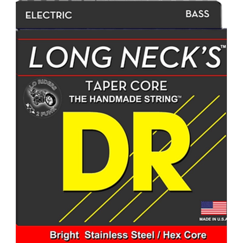 DR Long Necks 6-String Stainless Steel Bass
