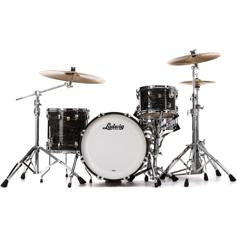 Ludwig Classic Maple Downbeat 20 Drum Shell Pack – Vintage Black Oyster (L84023AX1Q)