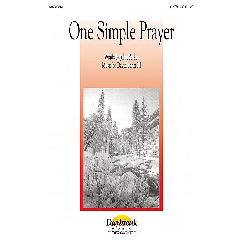 Daybreak Music One Simple Prayer 2-Part composed by John Parker