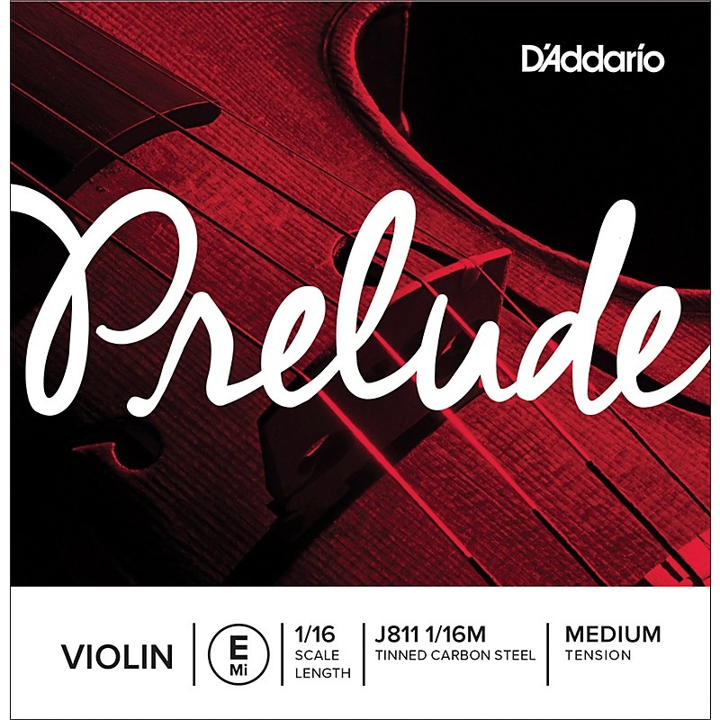 D’Addario Prelude Violin E String 1/16 Size, Medium