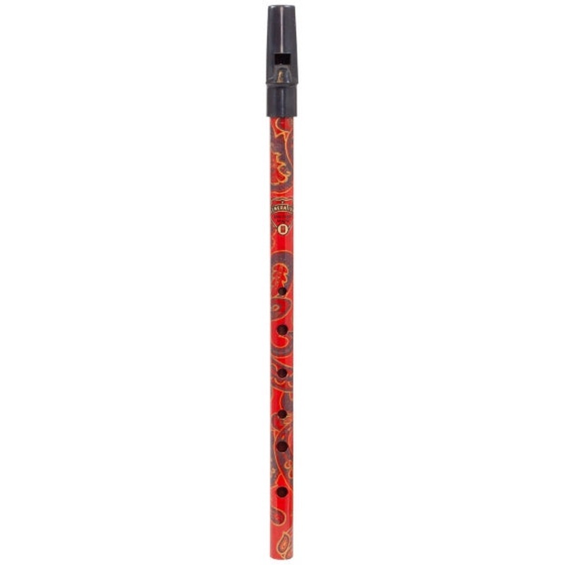 Flageolet Boho D Whistle – Paisley Red