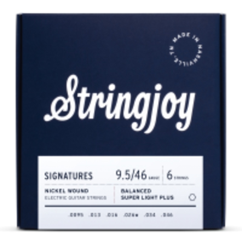 Stringjoy Signatures | Balanced Super Light Plus Gauge (9.5-46) Nickel Wound Electric Guitar Strings