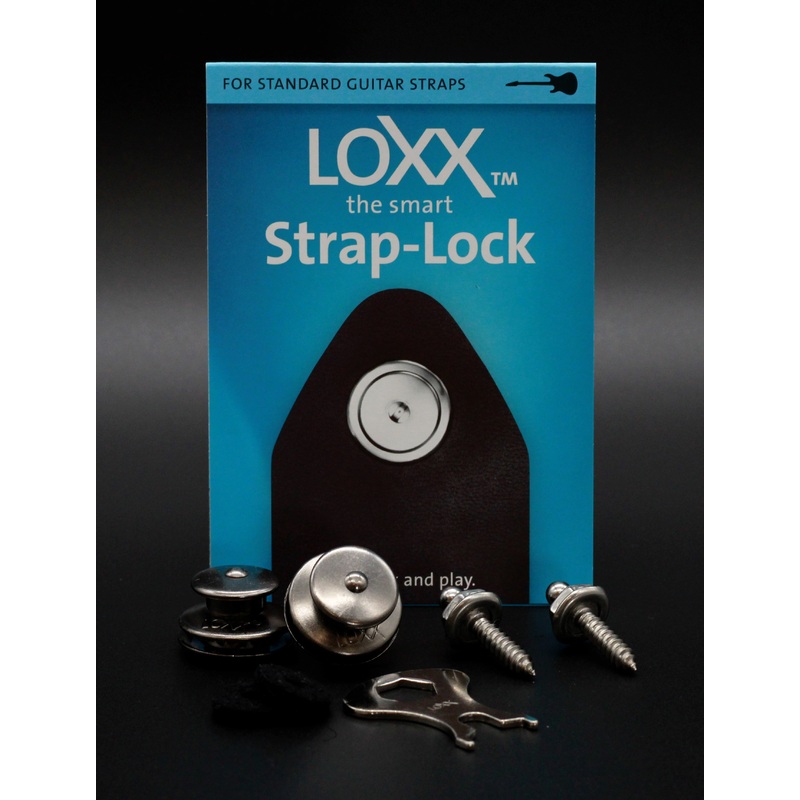 Loxx Music Box Standard Strap Locks – Black Nickel