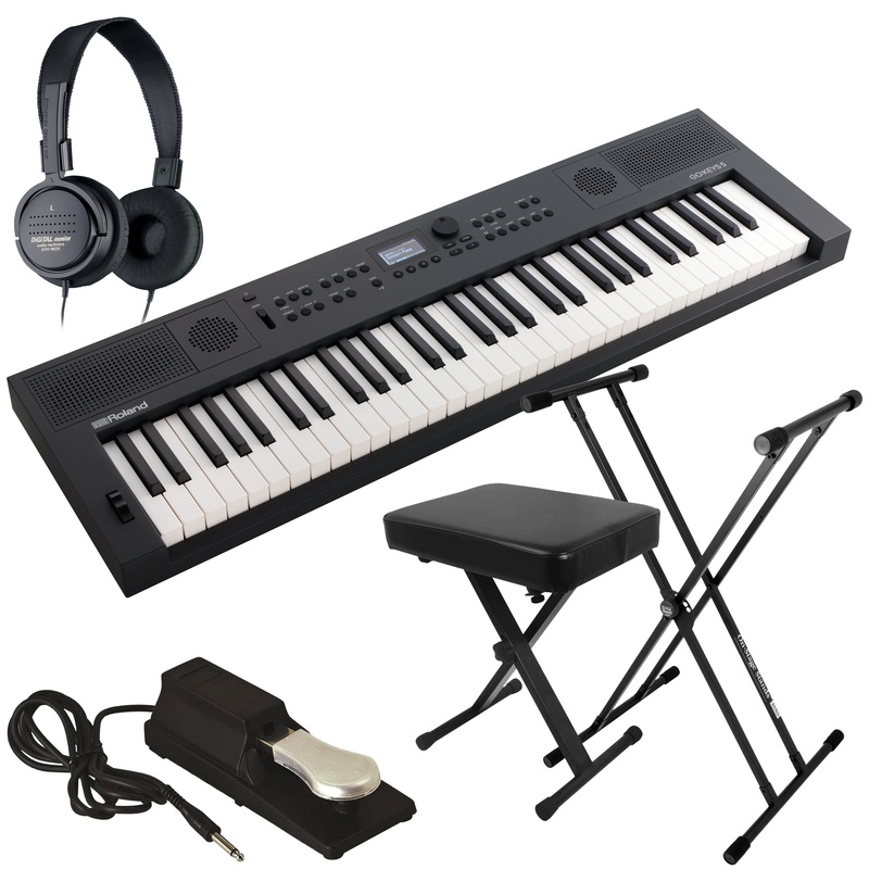 Roland GoKeys 5 Music Creation Keyboard – Graphite KEY ESSENTIALS BUNDLE