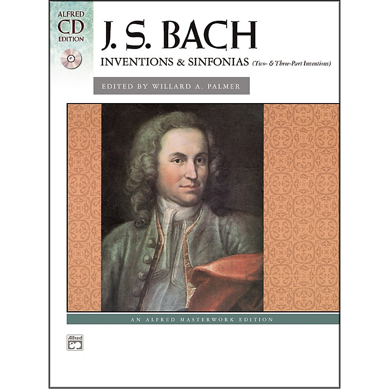 Alfred Bach Inventions & Sinfonias (Two- & Three-Part Inventions) Piano Book & CD