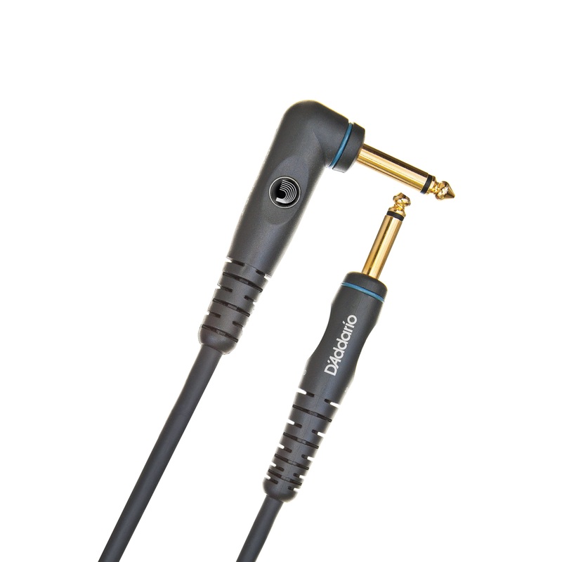 D’Addario Custom Series 20ft Guitar & Instrument Cable (Straight-Angled)