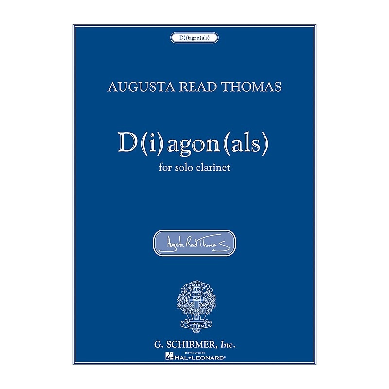 G. Schirmer D(i)agon(als) (for Solo Clarinet) Woodwind Solo Series
