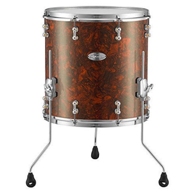 Pearl Music City 14″x12″ Pure Floor Tom RFP1412F/C419 BURNT ORANGE ABALONE Drum