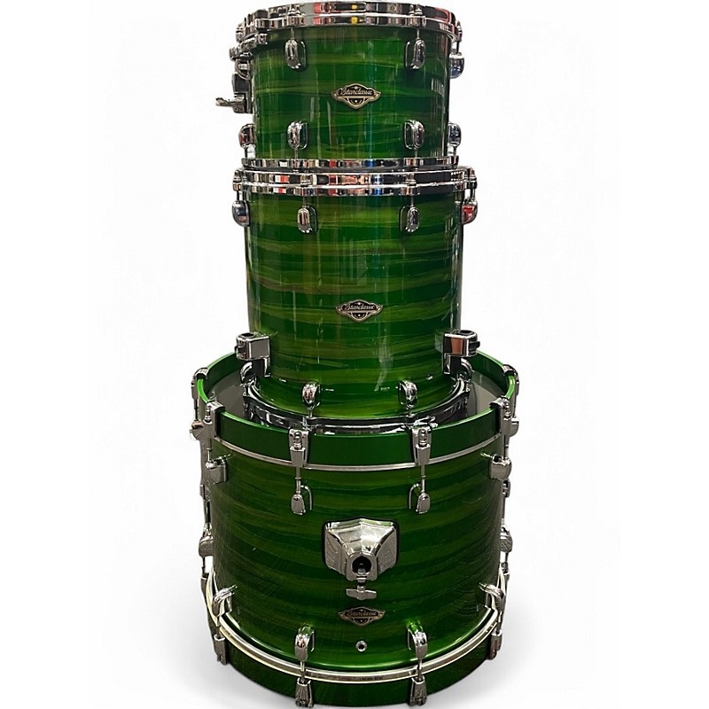 Used TAMA 3 Piece Starclassic shamrock oyster Drum Kit shamrock oyster