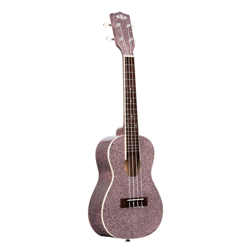 Pink Champagne Sparkle Concert Ukulele