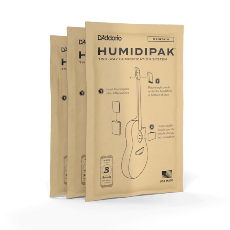 D”Addario Humidipak Maintain Replacement 3-Pack