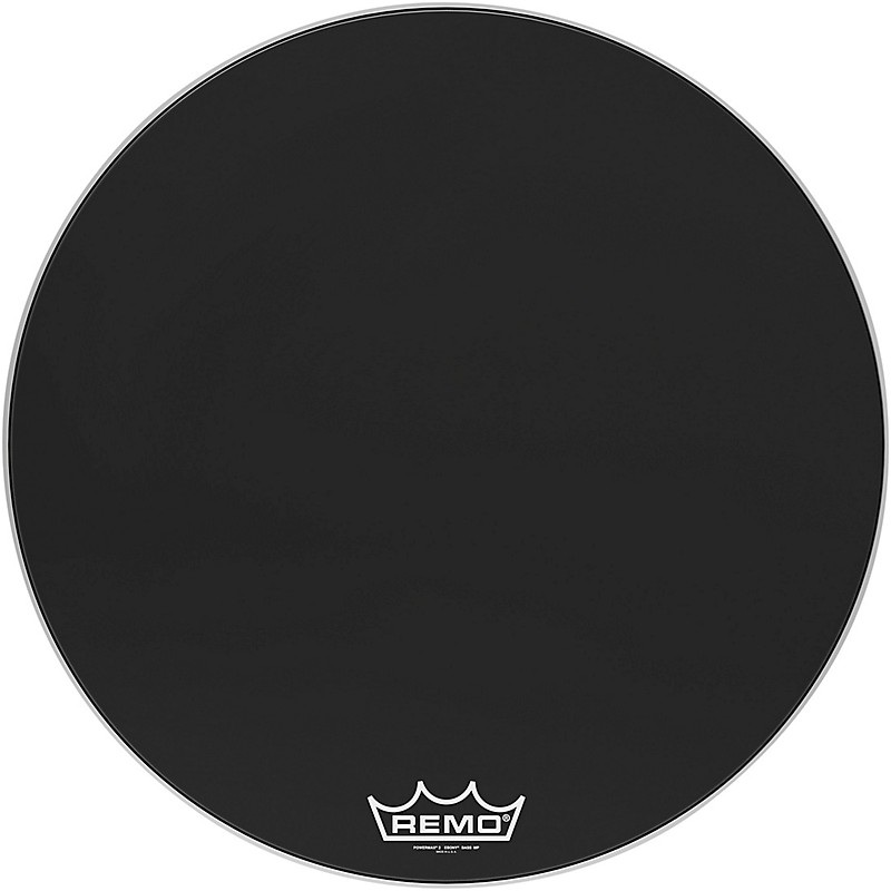 Remo Powermax 2 Ebony Crimplock Bass Drum Head 32 in.