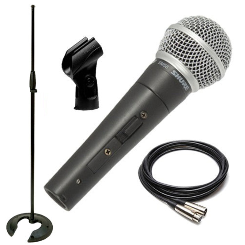 Shure SM58S Dynamic Vocal Microphone with On/Off Switch PERFORMER PAK