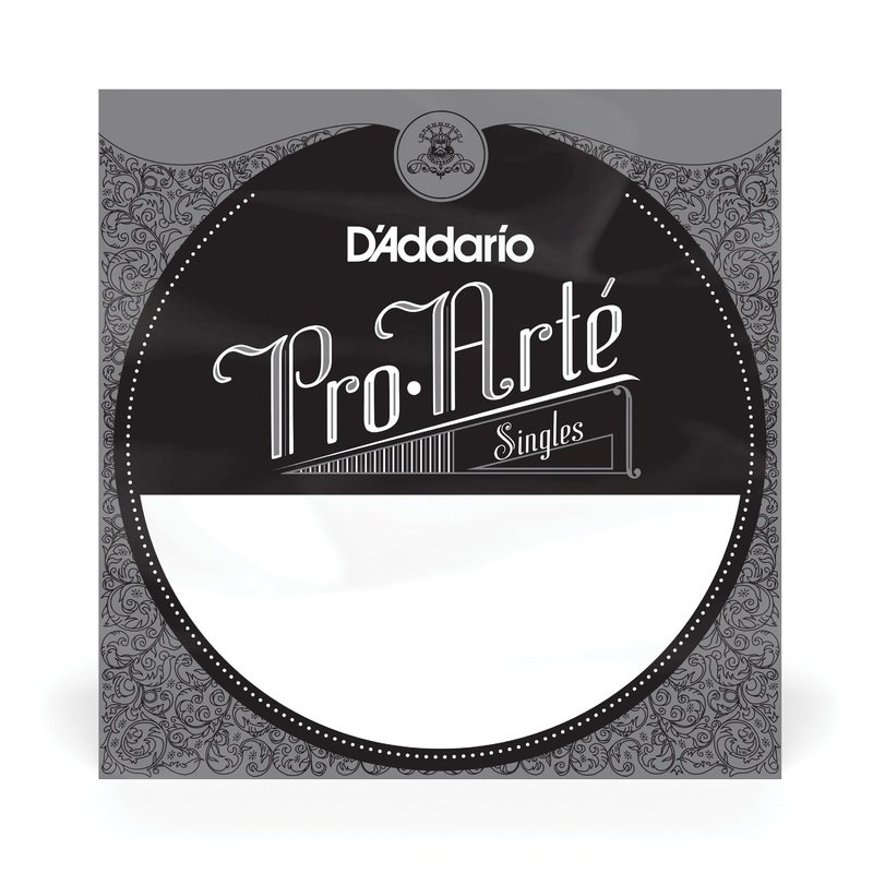 D’Addario J4402 Pro Art Clear Nylon Classical Guitar B-2nd Single String, Extra Hard Tension