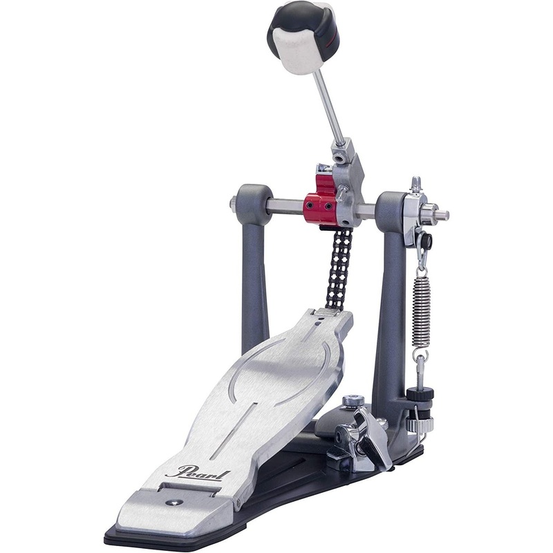 Pearl Eliminator Solo: Red Cam Single Bass Drum Kick Pedal (P1030R) Black Cam